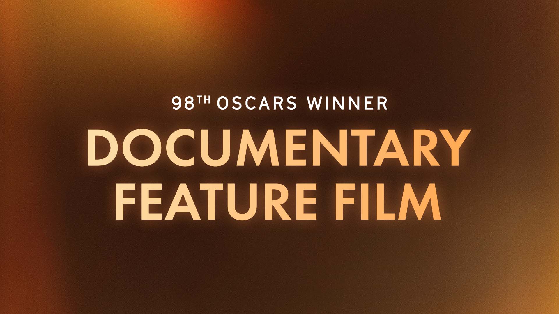 98th Oscars Documentary Feature Winner